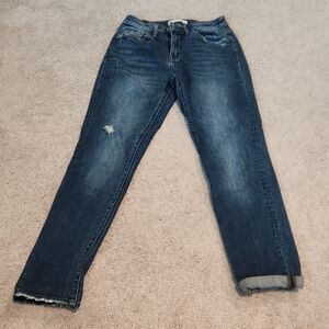 Flying Monkey Dark Blue Straight Leg Jeans